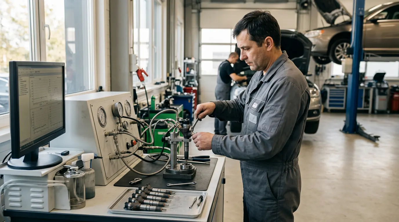 AutoDio autoserviso profesionalus automobilių purkštukų remontas – darbai autoservise Vilnius