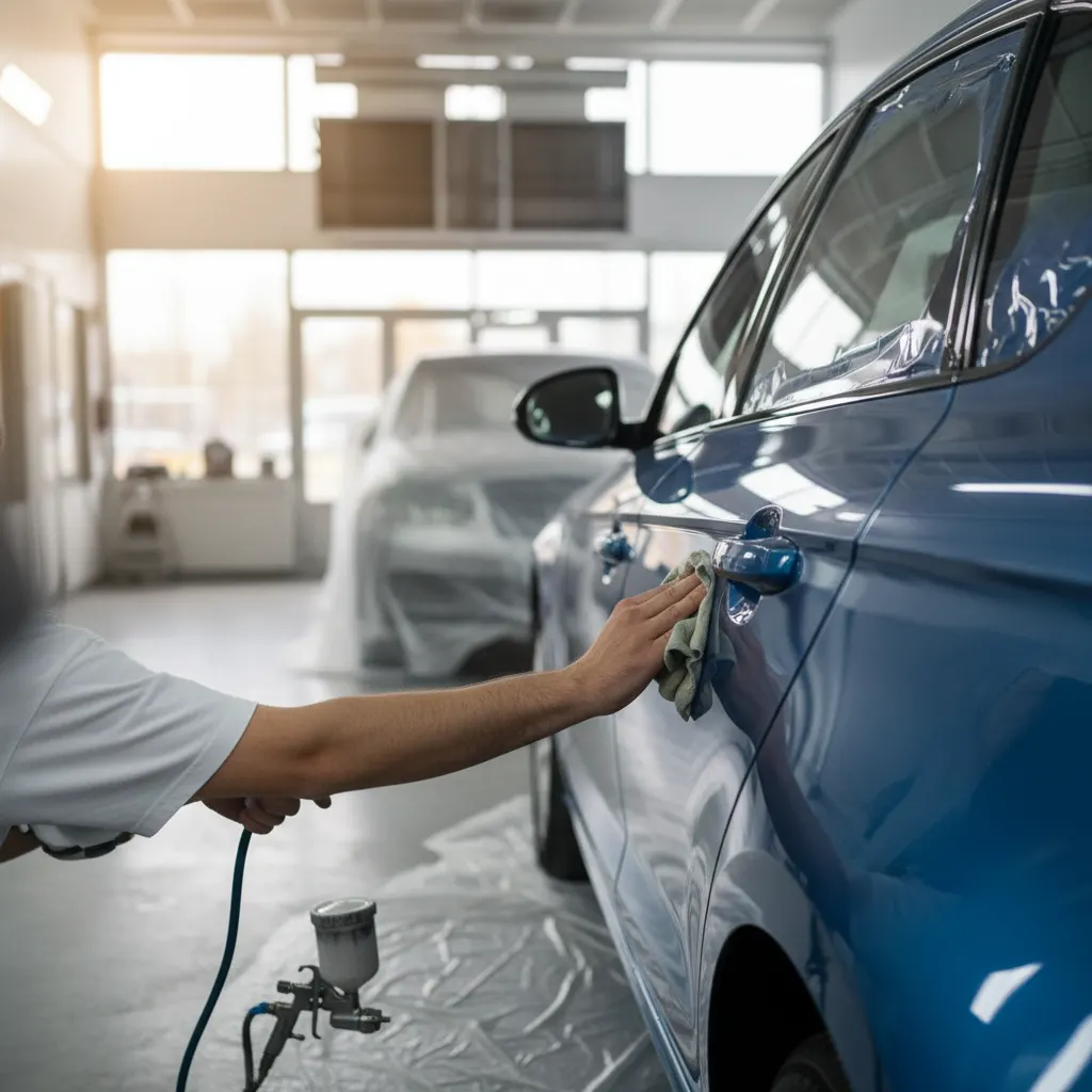 Automobilių dažymas Kaune – Proservisai Kaunas – proceso detalė, autoservisas Vilnius