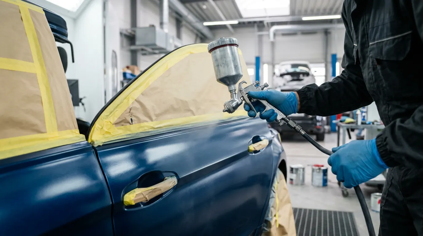 Automobilių dažymas Vilniuje – AutoDio – proceso detalė, autoservisas Vilnius