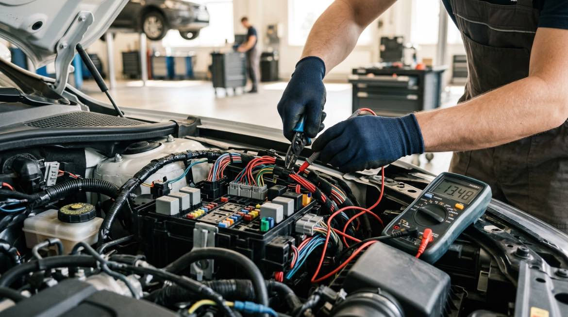 Automobilių elektrika – proceso detalė, autoservisas Vilnius
