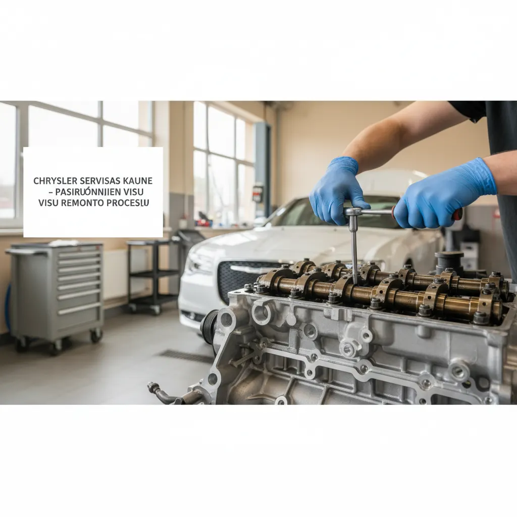 Chrysler servisas Kaune – pasirūpinsime visu remonto procesu – proceso detalė, autoservisas Vilnius