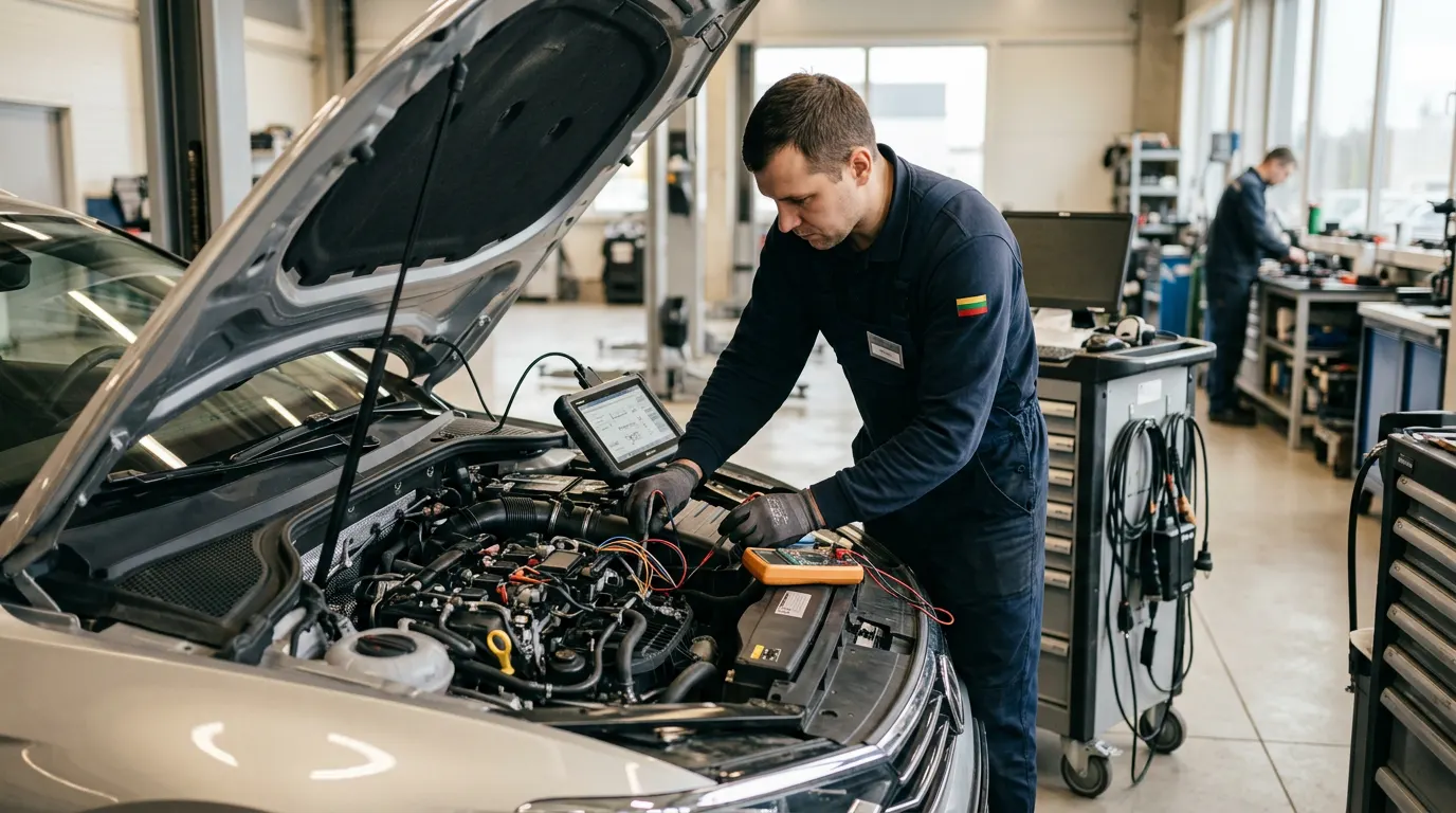 Elektros sistemos remontas Vilniuje – darbai autoservise Vilnius