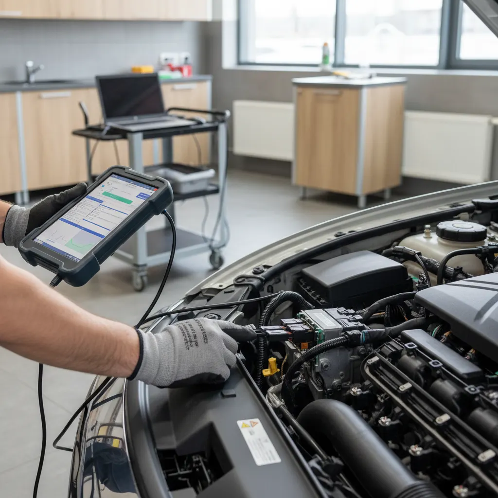 Kompiuterinė diagnostika Kaune – Proservisai Kaunas – proceso detalė, autoservisas Vilnius