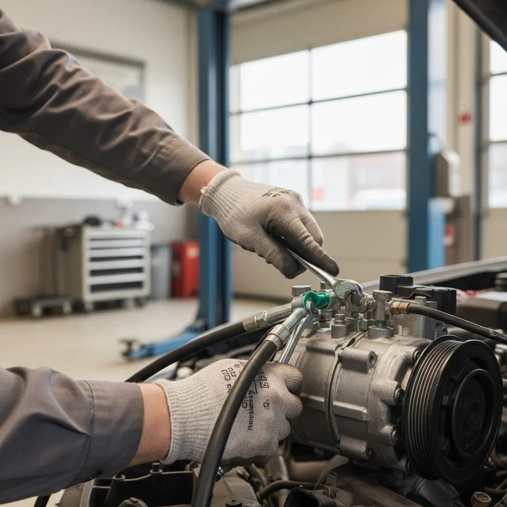 Kondicionierių remontas Kaune – Proservisai Kaunas – proceso detalė, autoservisas Vilnius