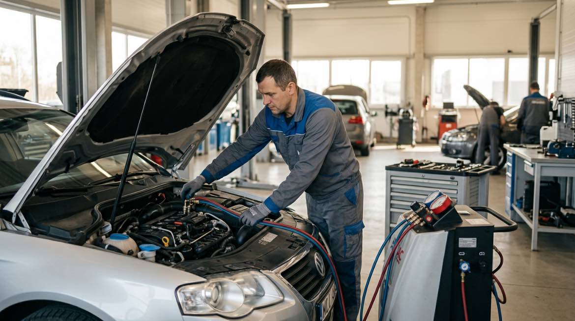 Kondicionierių remontas Klaipėdoje – Autopit – darbai autoservise Vilnius