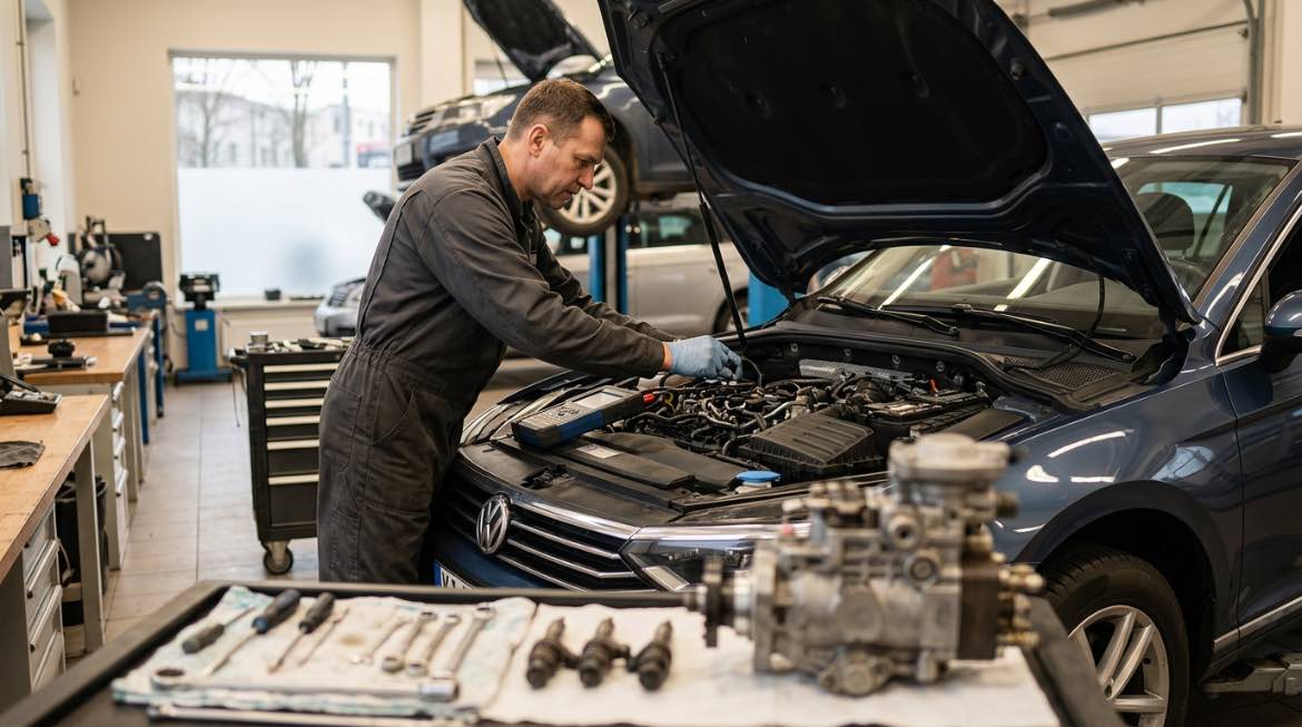 Kuro siurblių remontas Vilniuje – Automyla – darbai autoservise Vilnius