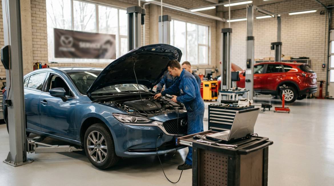 Mazda priežiūra ir remontas. Mazda servisas Vilniuje – Automyla – darbai autoservise Vilnius
