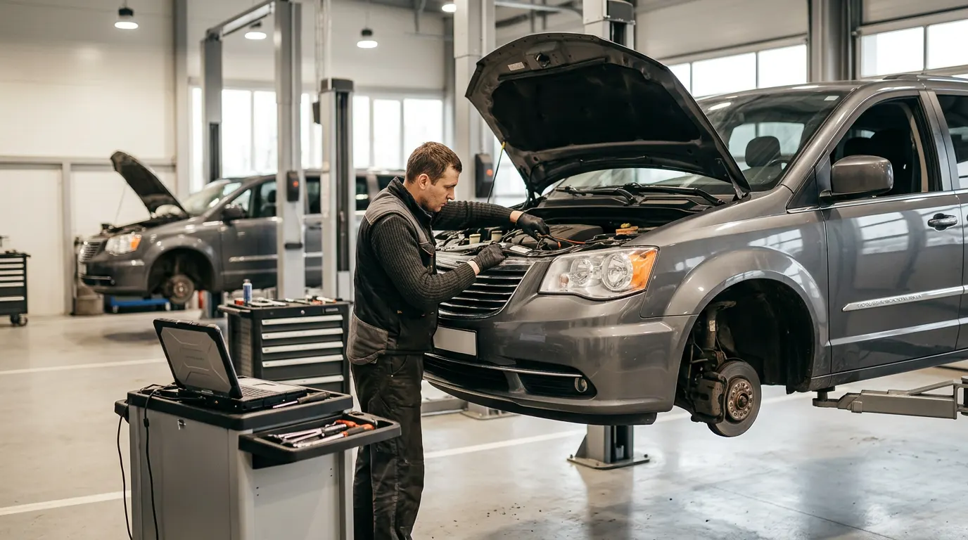 Negarantinių Chrysler servisas ir remontas Vilniuje – darbai autoservise Vilnius