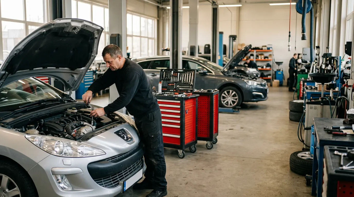 Negarantinių Peugeot automobilių servisas ir remontas Vilniuje – darbai autoservise Vilnius