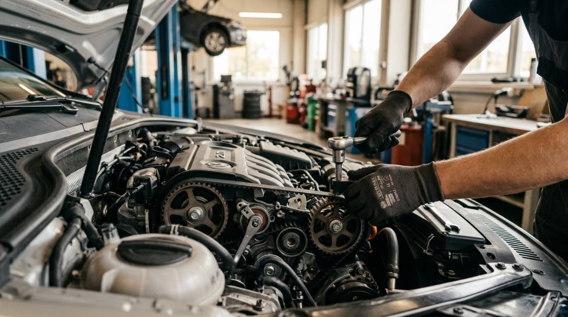 Pagrindinio diržo keitimas Klaipėdoje – Autopit – proceso detalė, autoservisas Vilnius