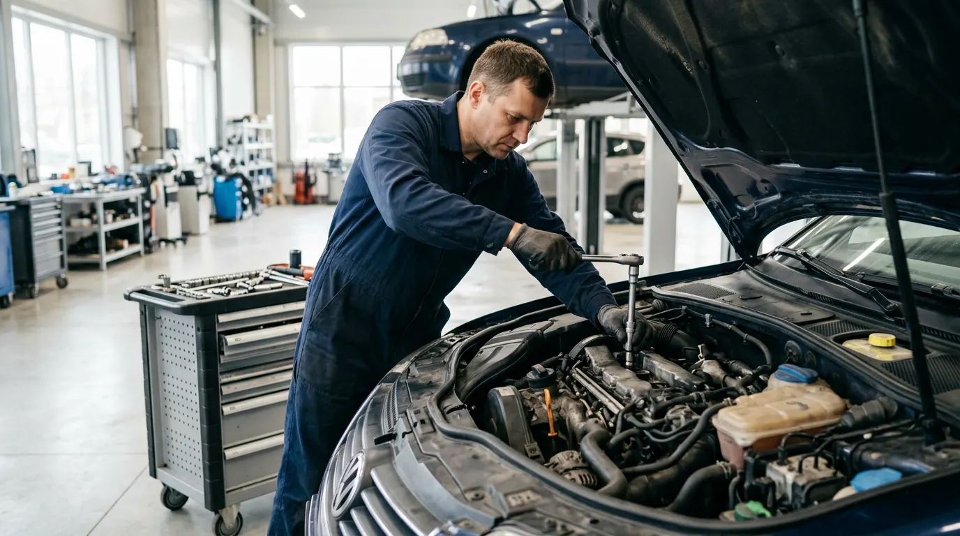 Pakaitinimo žvakių keitimas dyzeliniame variklyje – darbai autoservise Vilnius
