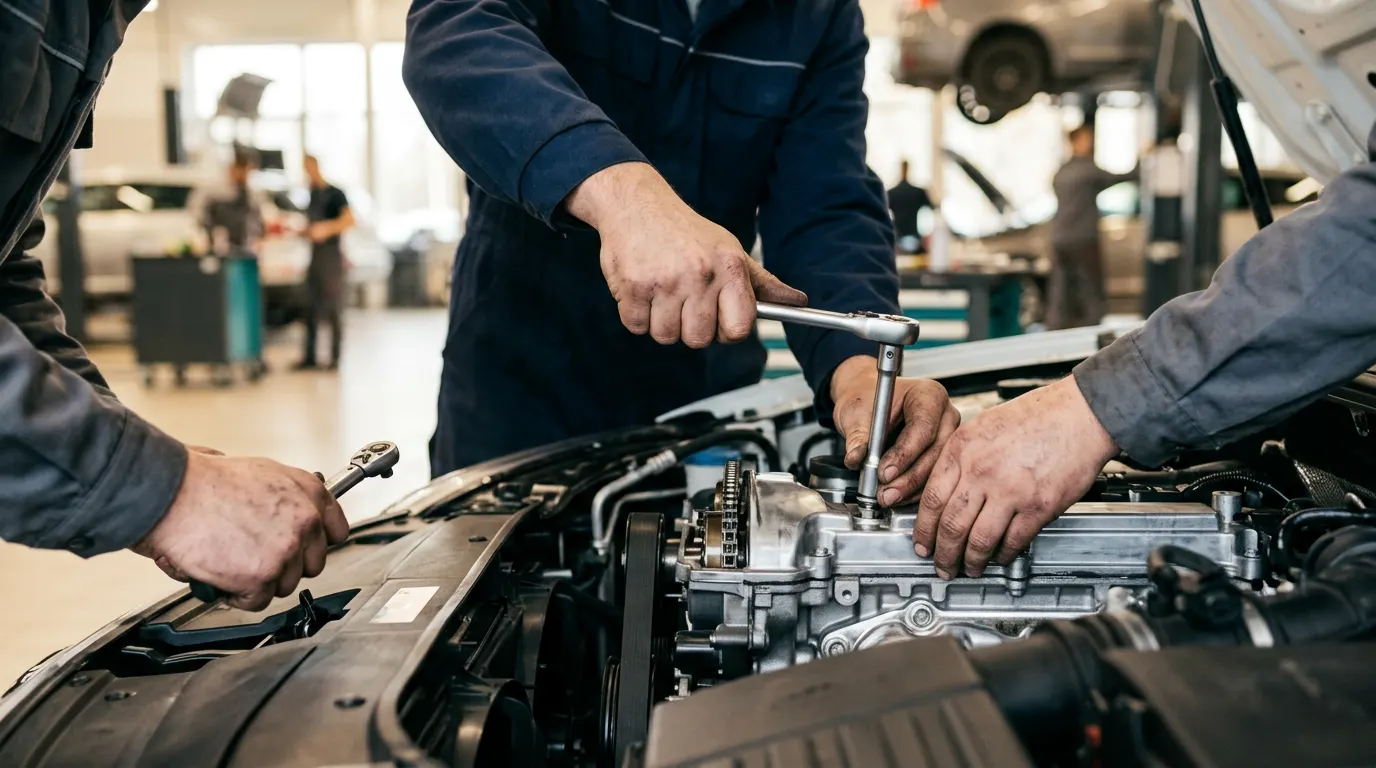 Partneriai – proceso detalė, autoservisas Vilnius