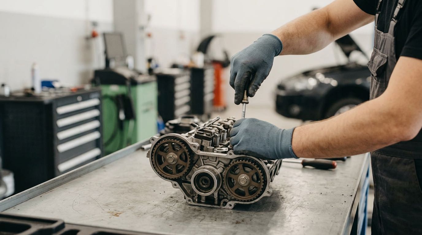 Partneriai – proceso detalė, autoservisas Vilnius
