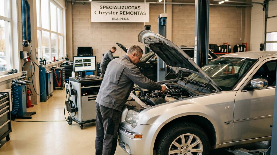 Pogarantinis Chrysler servisas Klaipėdoje – darbai autoservise Vilnius