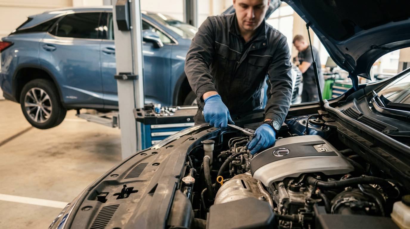 Pogarantinis LEXUS servisas Vilniuje. Lexus remontas - Automyla – proceso detalė, autoservisas Vilnius