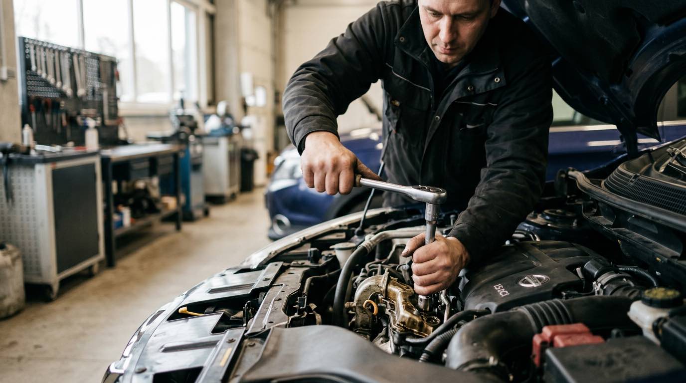 Pogarantinis Nissan servisas ir remontas Vilniuje – Automyla – proceso detalė, autoservisas Vilnius