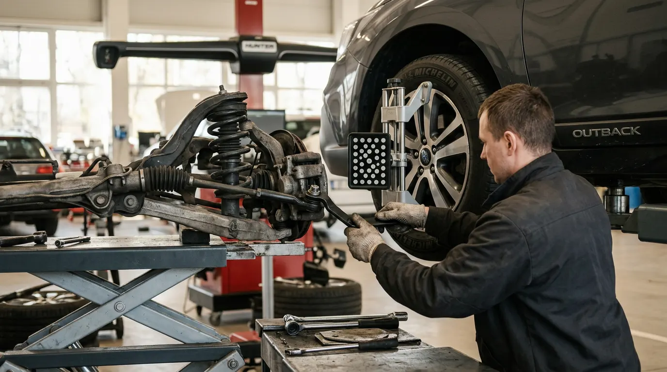 Ratų suvedimas Kaune – proceso detalė, autoservisas Vilnius