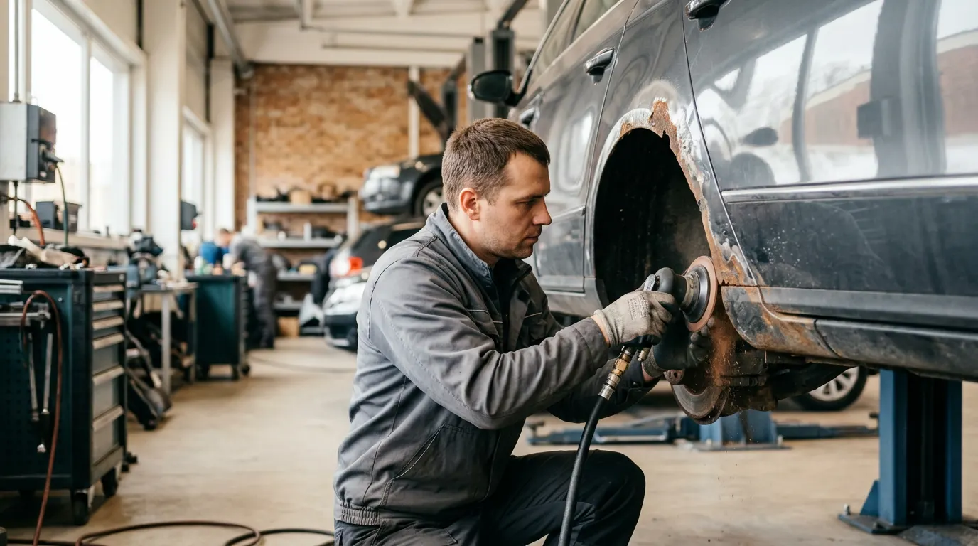Rūdžių šalinimas Kaune – darbai autoservise Vilnius