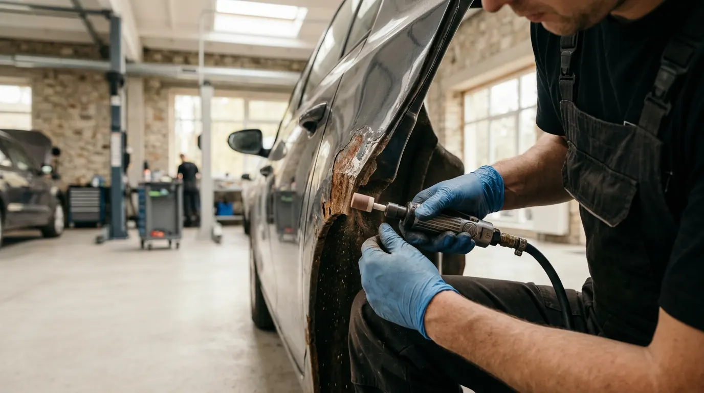 Rūdžių šalinimas Vilniuje - AutoDio – proceso detalė, autoservisas Vilnius