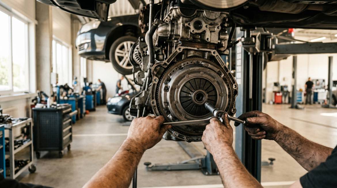 Sankabos remontas ir keitimas Klaipėdoje - Autopit – proceso detalė, autoservisas Vilnius