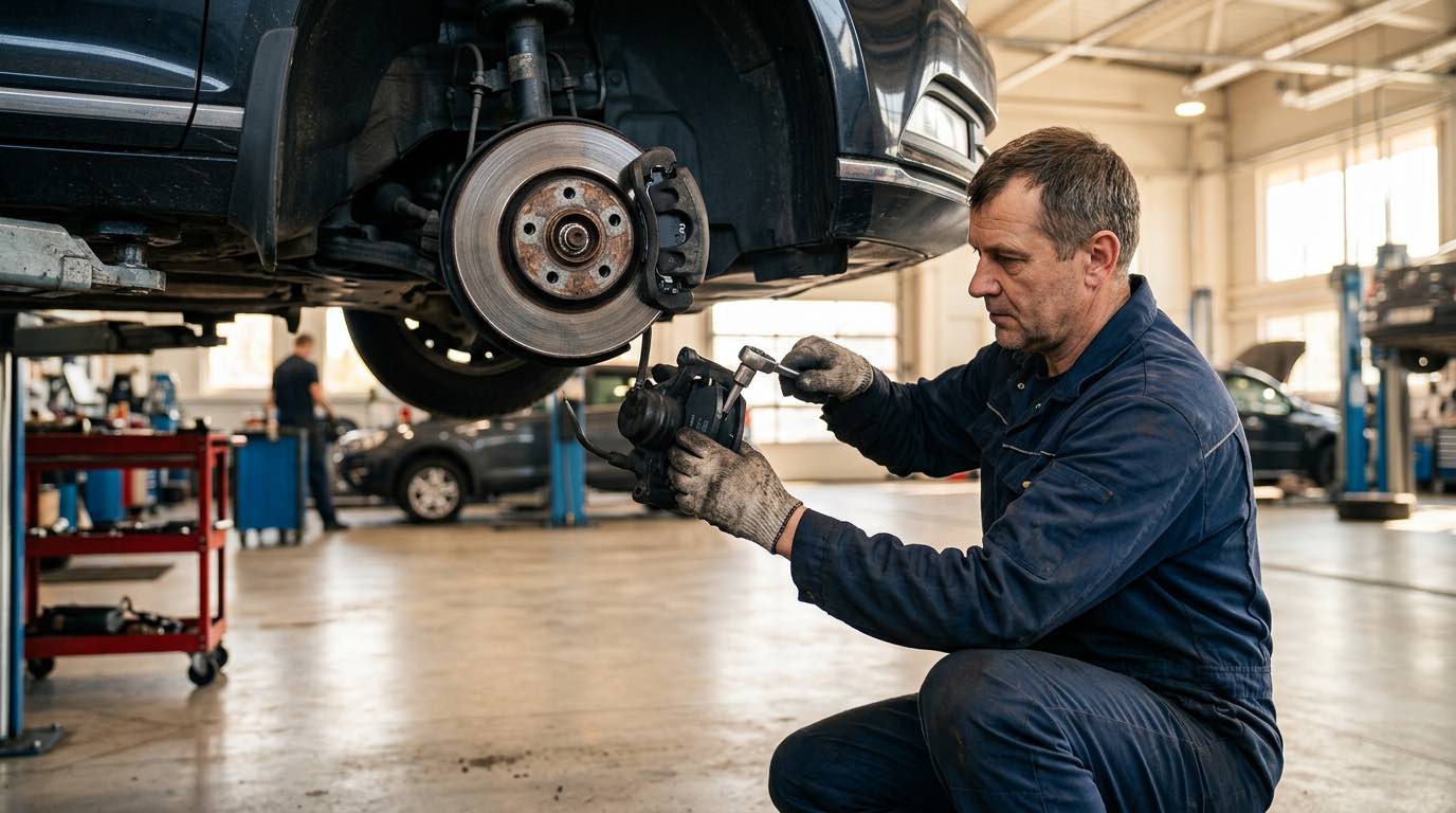 Stabdžių kaladėlių keitimas Klaipėdoje - Autopit – proceso detalė, autoservisas Vilnius