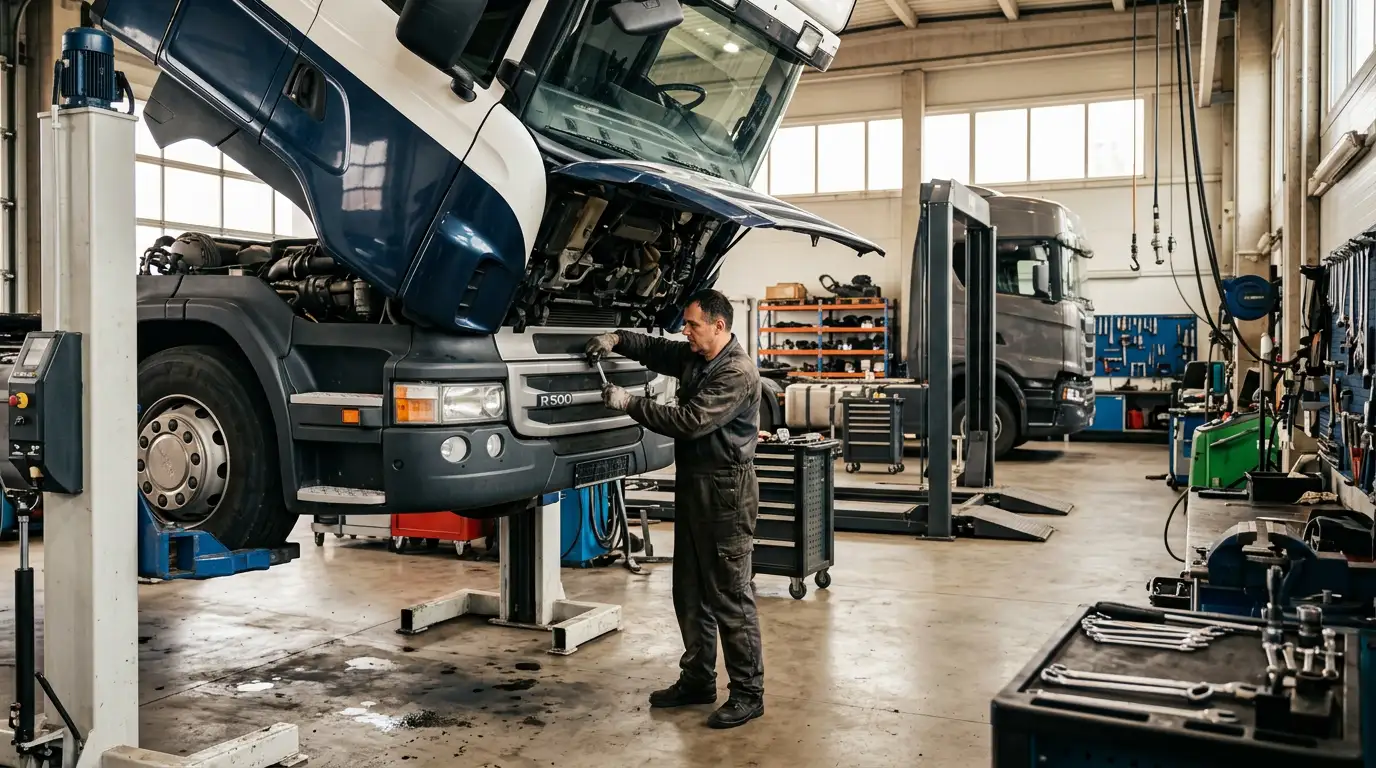 Sunkvežimių servisas Kaune – darbai autoservise Vilnius