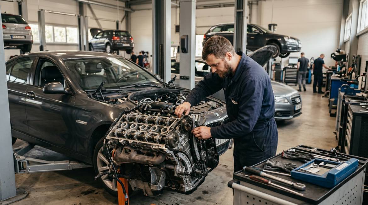 Variklio grandinės keitimas Vilniuje – Automyla – darbai autoservise Vilnius
