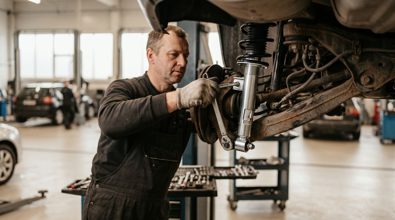 Važiuoklės remontas Klaipėdoje – „Autopit“ – proceso detalė, autoservisas Vilnius