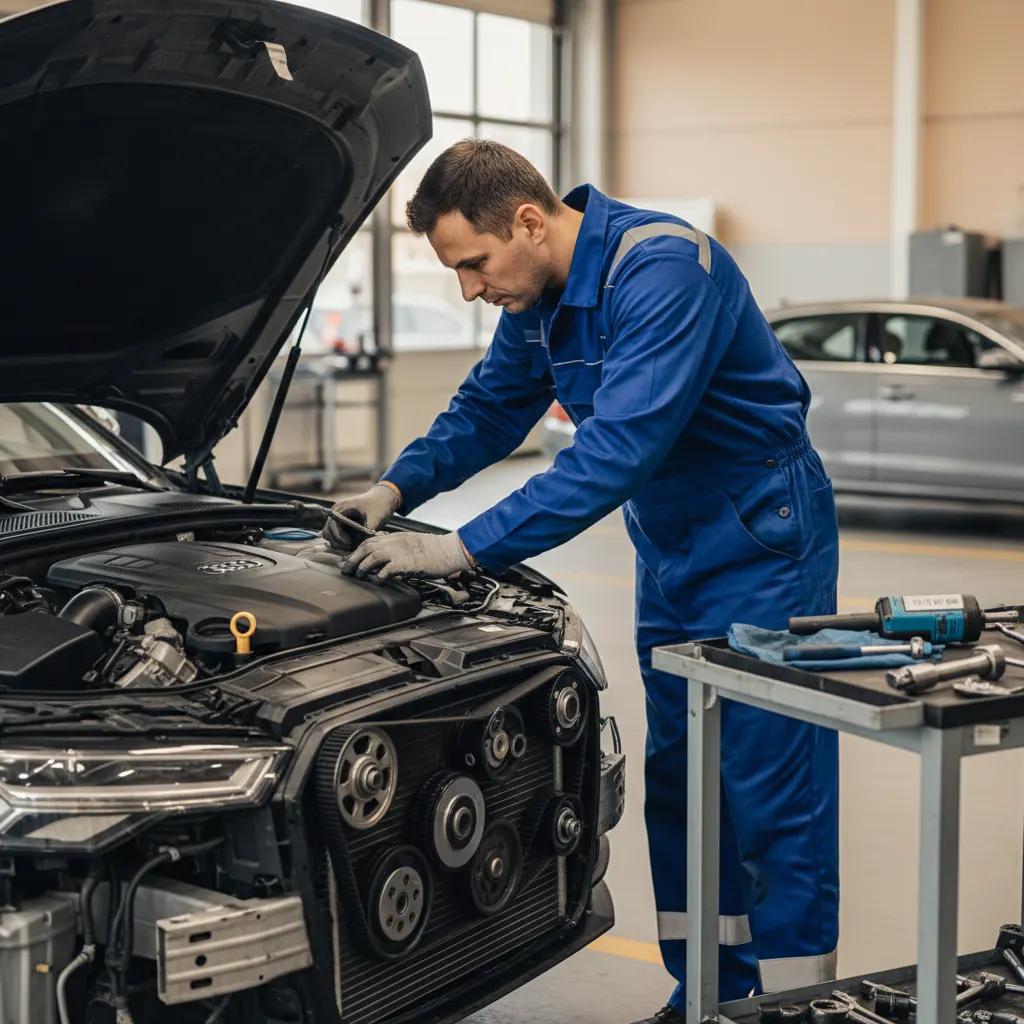 Audi pagrindinio diržo keitimas Vilniuje ir Kaune – darbai autoservise Vilnius