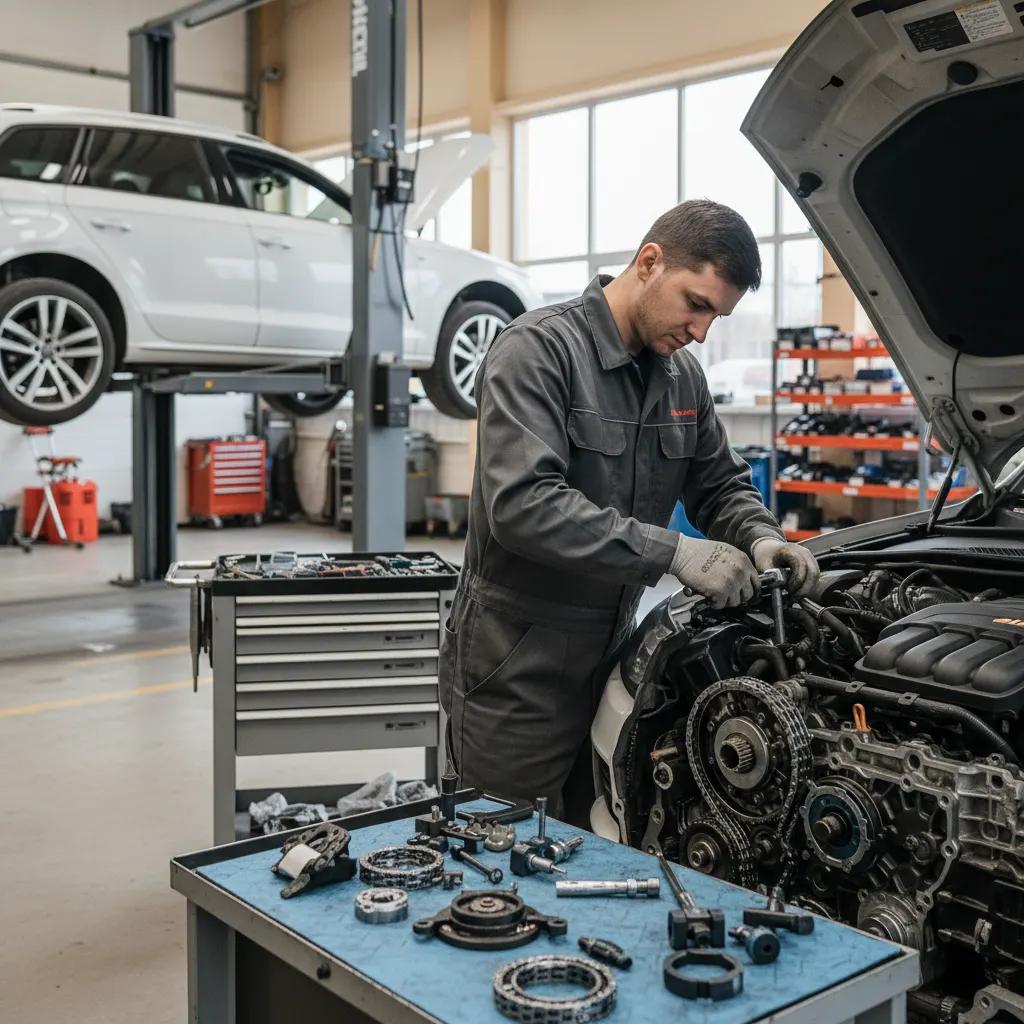 Audi variklio grandinės keitimas Vilniuje ir Kaune – darbai autoservise Vilnius