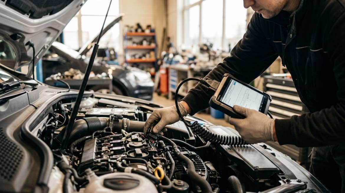 Auto datordiagnostika Rīgā – procesa detaļa, autoservisas Vilnius