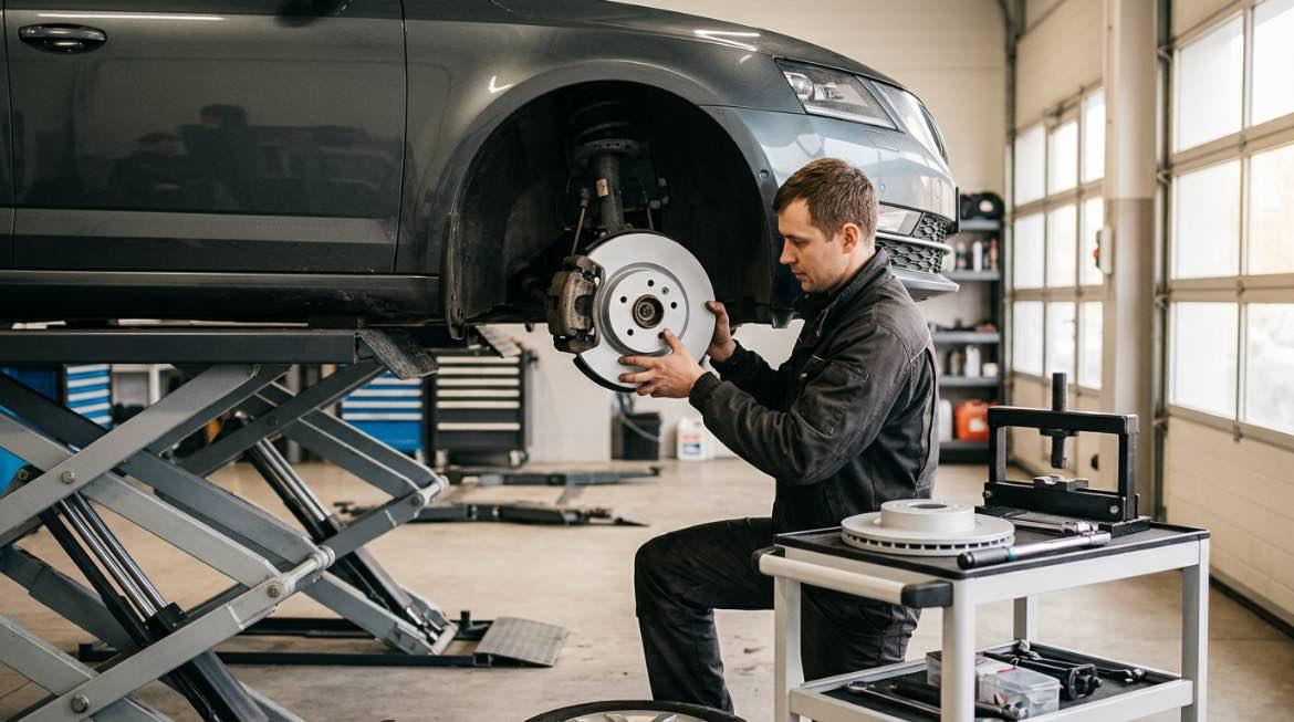 Bremžu disku maiņa Rīgā – darbi autoservisā Vilnius