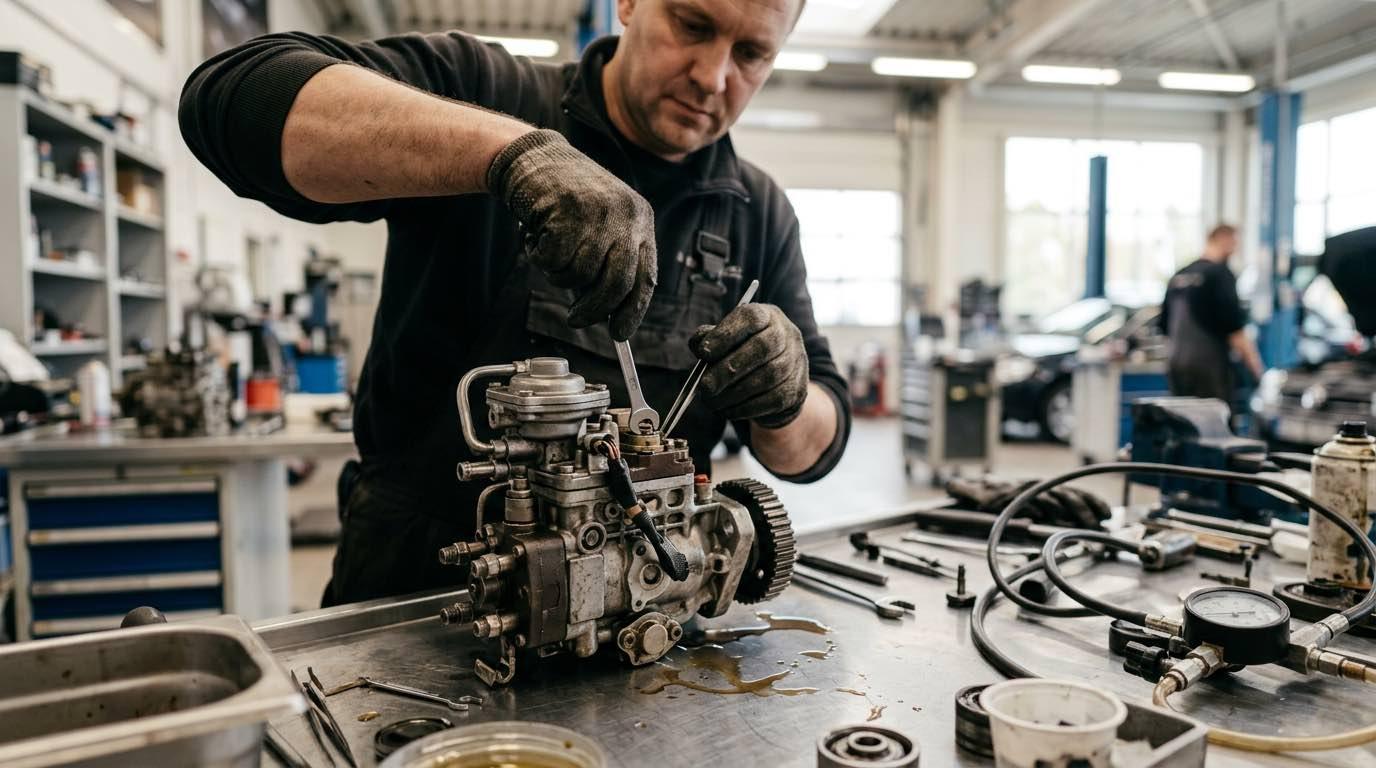 Degvielas sūkņu remonts Rīgā – AUTOARA – procesa detaļa, autoservisas Vilnius