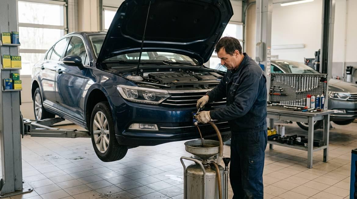 Eļļas maiņa Rīgā – AUTOARA – darbi autoservisā Vilnius