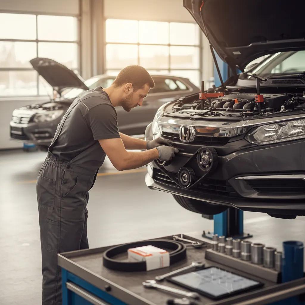 Honda pagrindinio diržo keitimas Vilniuje ir Kaune – darbai autoservise Vilnius