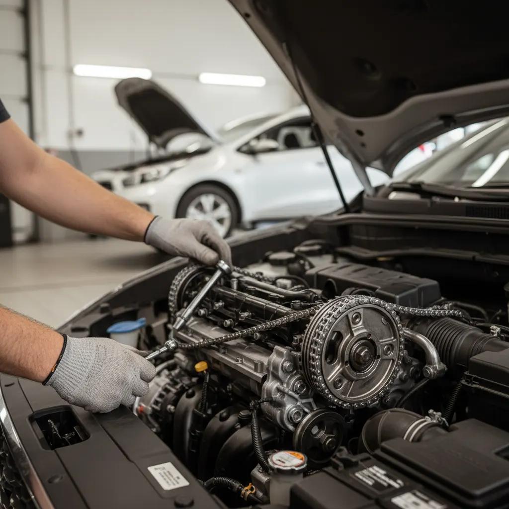 Kia variklio grandinės keitimas Vilniuje ir Kaune – proceso detalė, autoservisas Vilnius