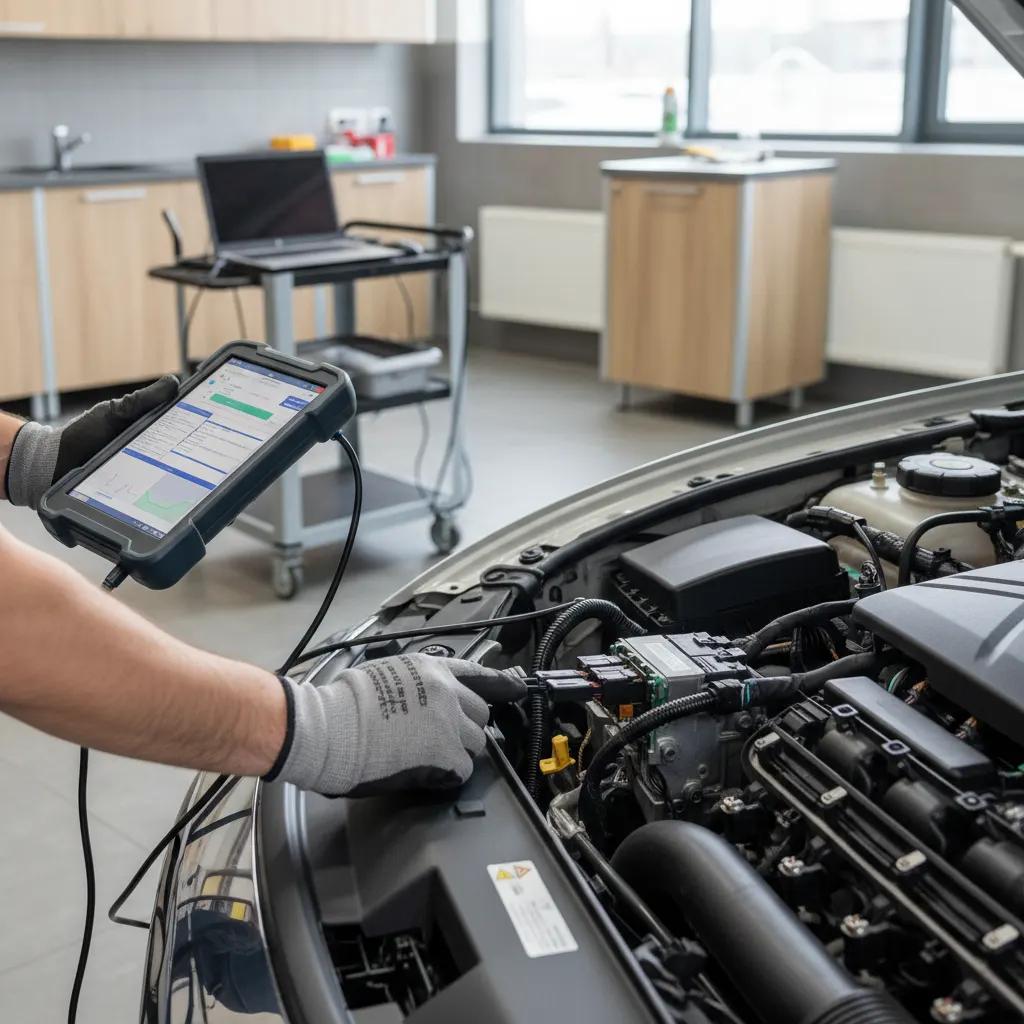 Kompiuterinė diagnostika Kaune – Proservisai Kaunas – proceso detalė, autoservisas Vilnius