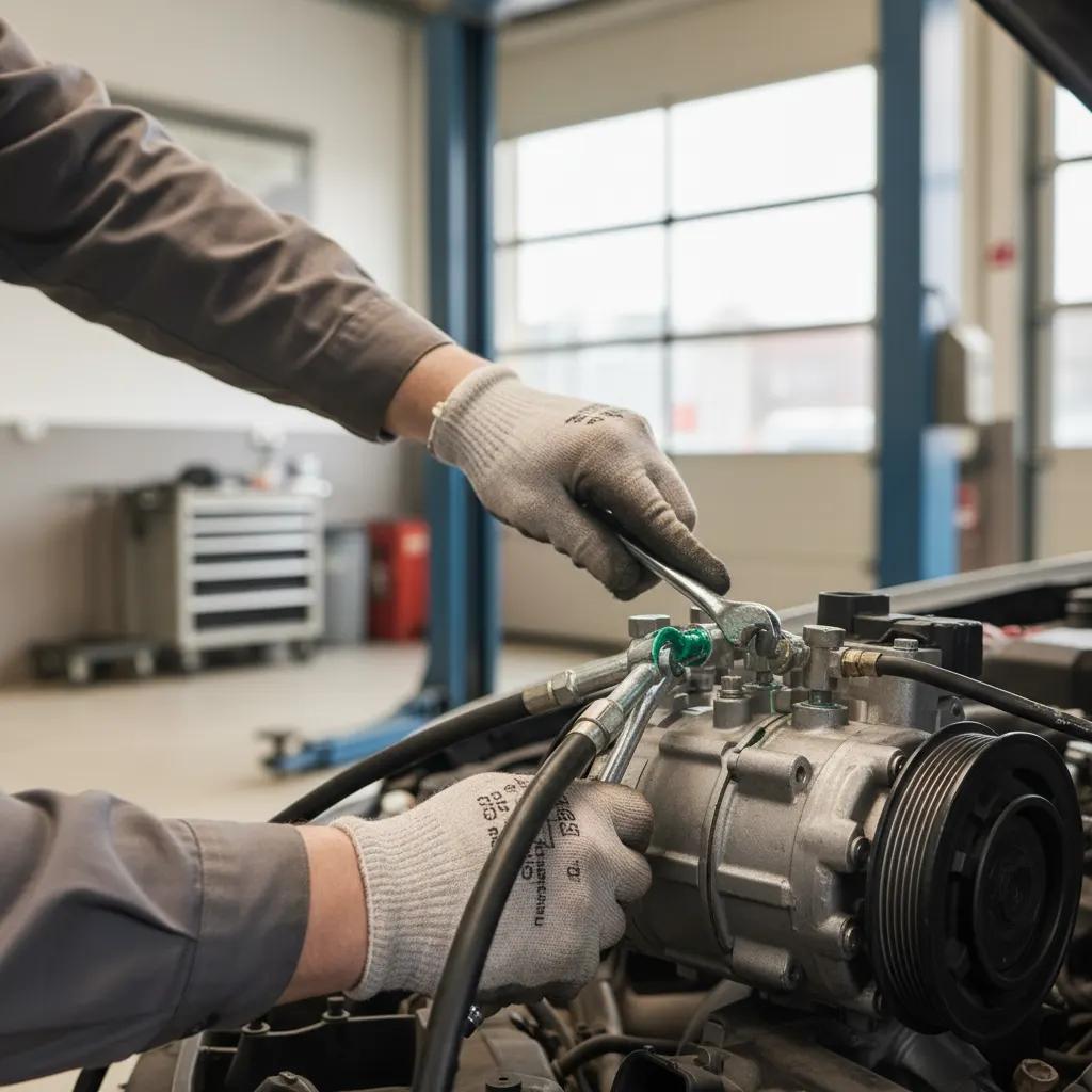 Kondicionierių remontas Kaune – Proservisai Kaunas – proceso detalė, autoservisas Vilnius