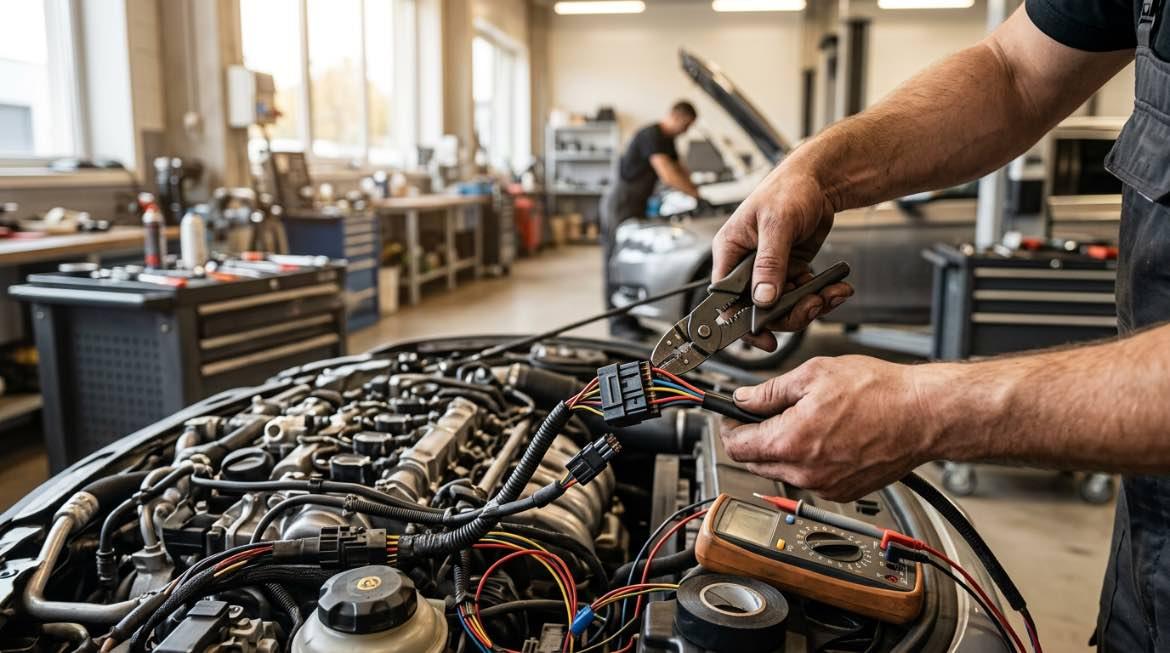 Kvalificēts autoelektriķis Rīgā – procesa detaļa, autoservisas Vilnius