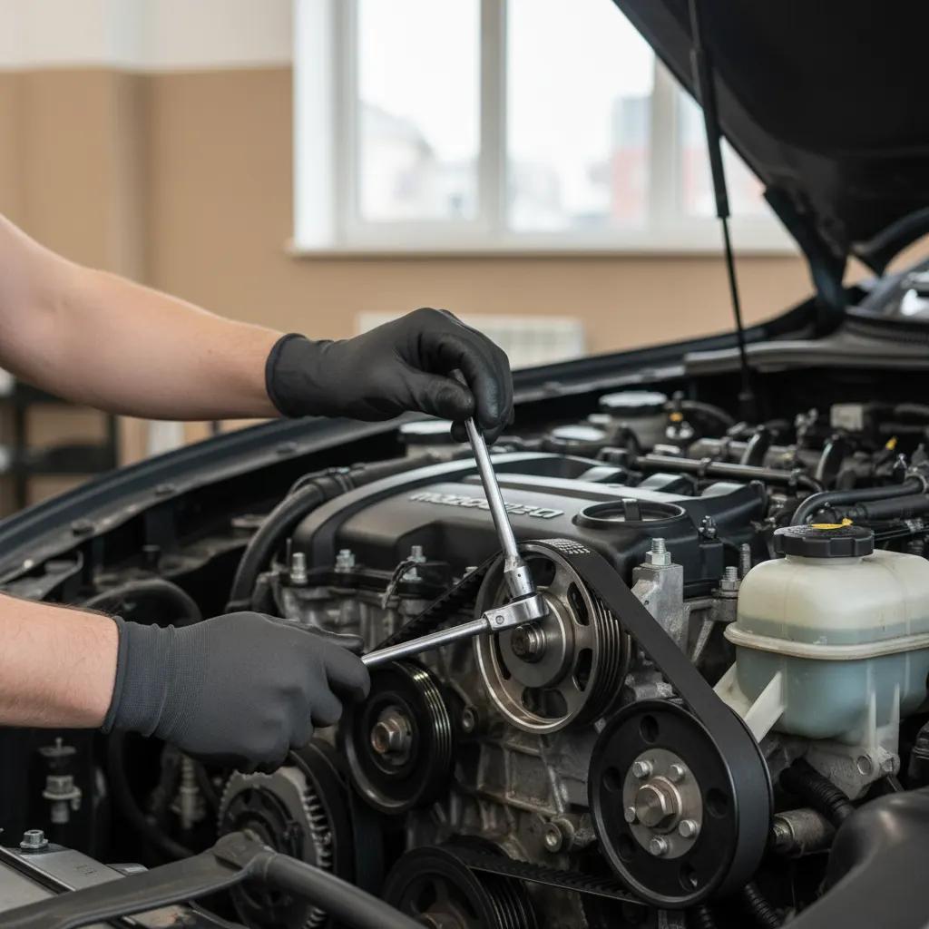 Mazda pagrindinio diržo keitimas Vilniuje ir Kaune – proceso detalė, autoservisas Vilnius