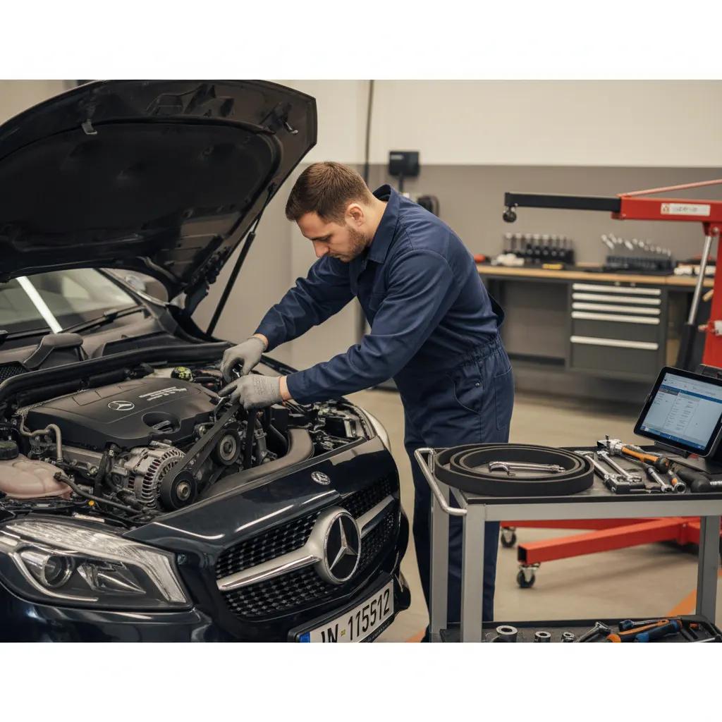Mercedes pagrindinio diržo keitimas Vilniuje ir Kaune – darbai autoservise Vilnius