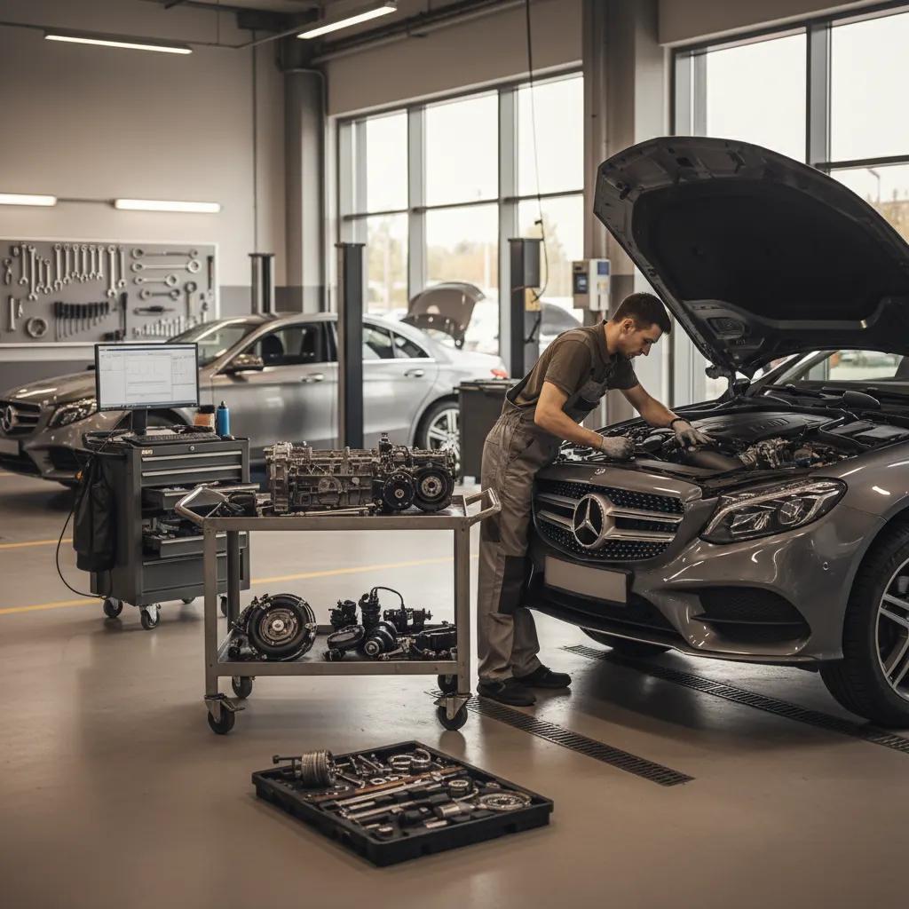 Mercedes variklių remontas Vilniuje ir Kaune – darbai autoservise Vilnius