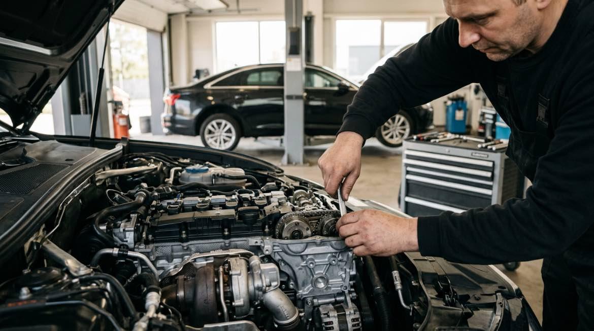 Neatkarīgs pēcgarantijas Audi serviss Rīgā – procesa detaļa, autoservisas Vilnius