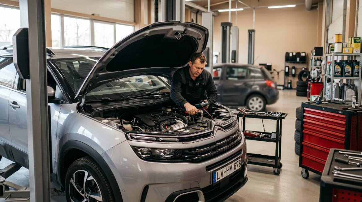 Neatkarīgs Pēcgarantijas Citroen serviss Rīgā – AUTOARA – darbi autoservisā Vilnius