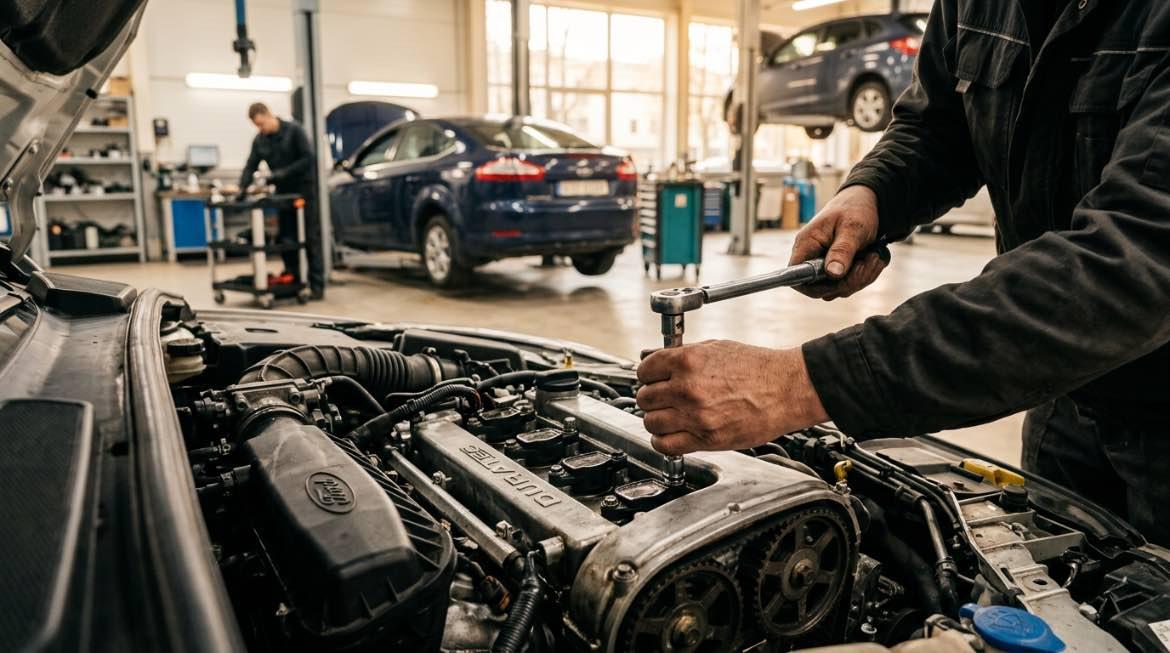 Neatkarīgs Pēcgarantijas Ford serviss Rīgā – procesa detaļa, autoservisas Vilnius