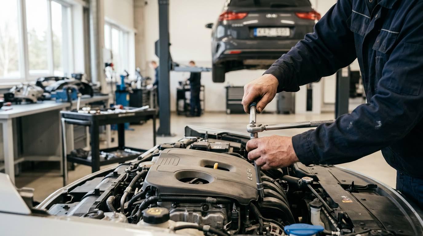Neatkarīgs Pēcgarantijas Kia serviss Rīgā lētāk – procesa detaļa, autoservisas Vilnius