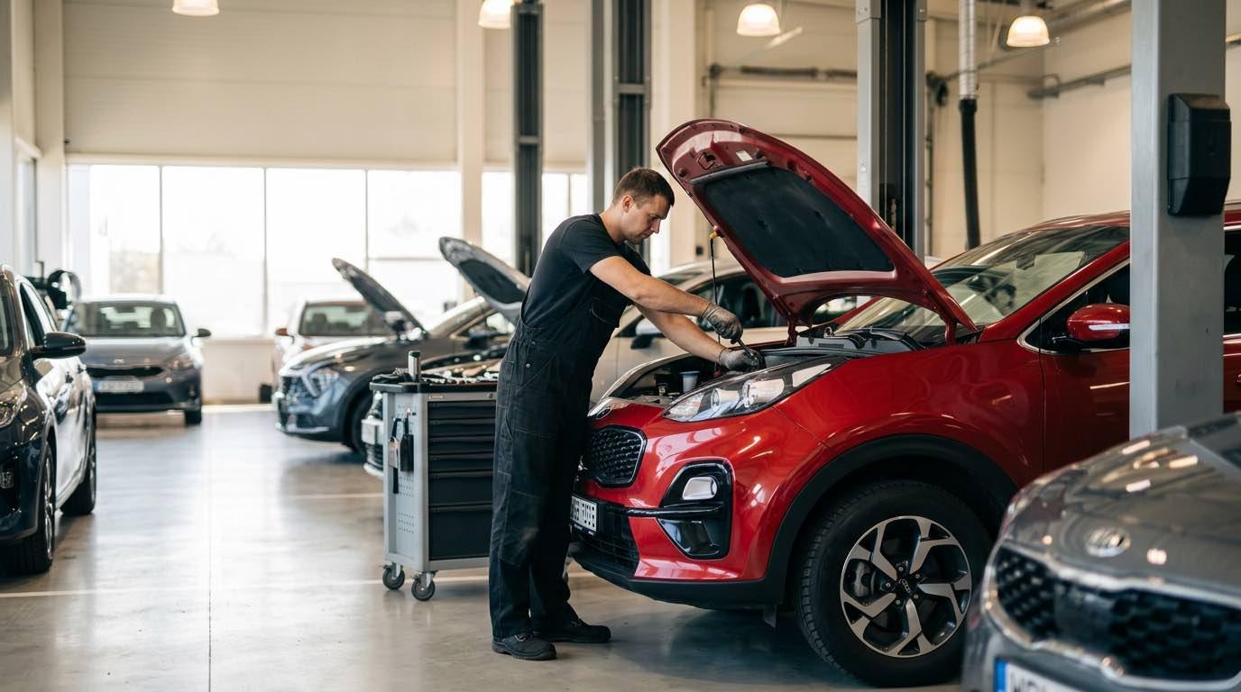Neatkarīgs Pēcgarantijas Kia serviss Rīgā lētāk – darbi autoservisā Vilnius