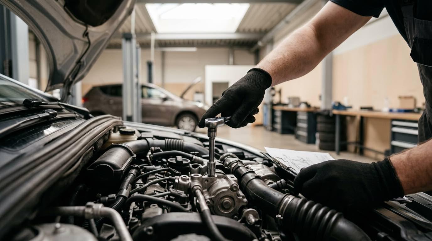 Neatkarīgs Pēcgarantijas Peugeot serviss Rīgā lētāk – procesa detaļa, autoservisas Vilnius
