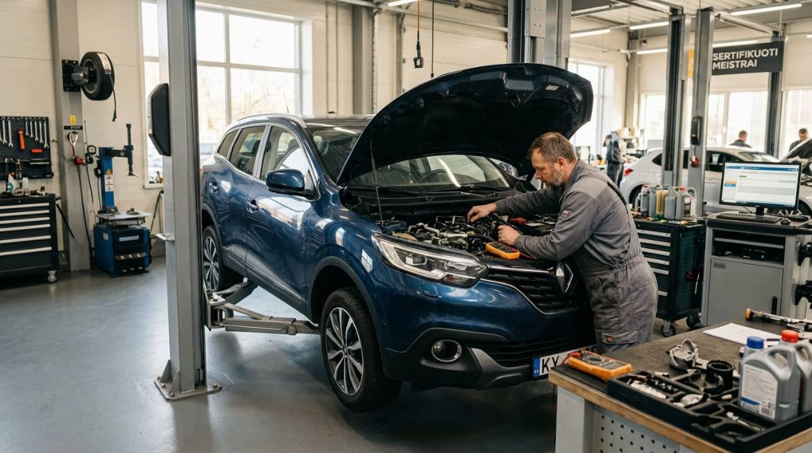 Neatkarīgs Pēcgarantijas Renault serviss Rīgā lētāk – darbi autoservisā Vilnius