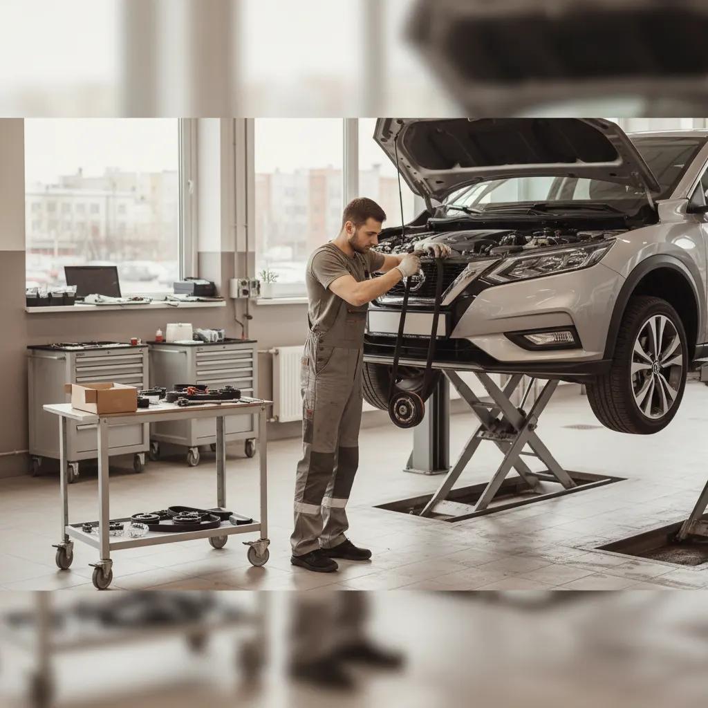 Nissan pagrindinio diržo keitimas Vilniuje ir Kaune – darbai autoservise Vilnius